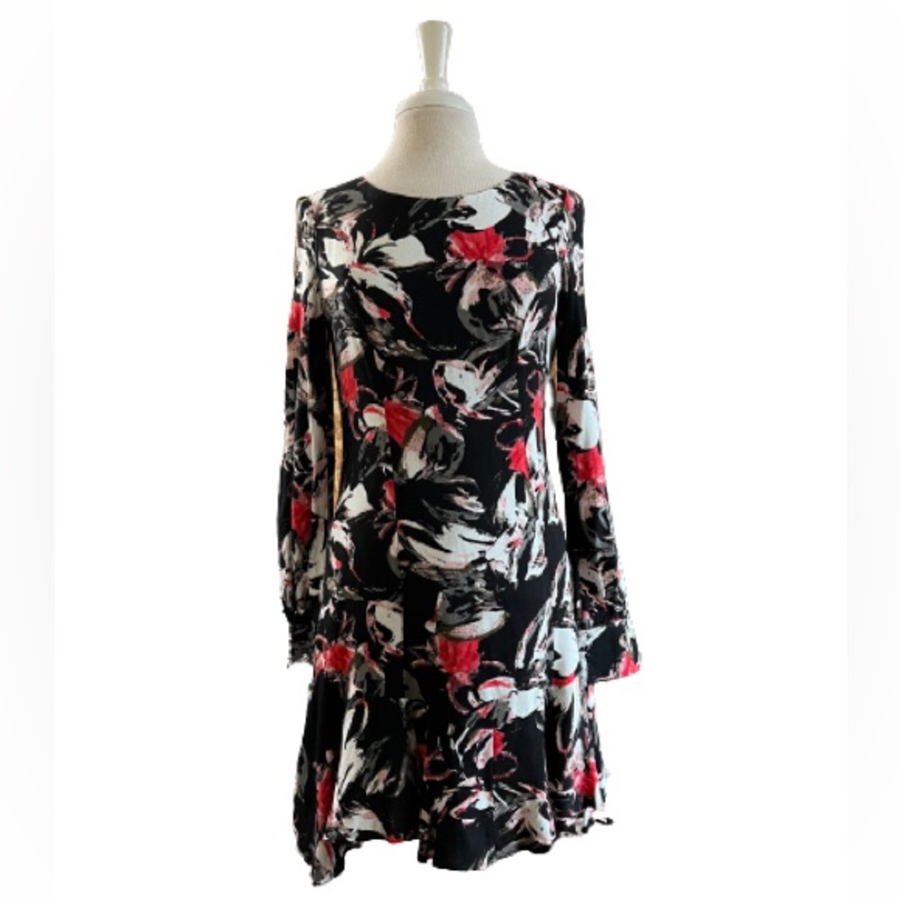 bar lll Style 100020767 Bayou Flowr Long Sleeves Button Cuffs Abstract Floral 6